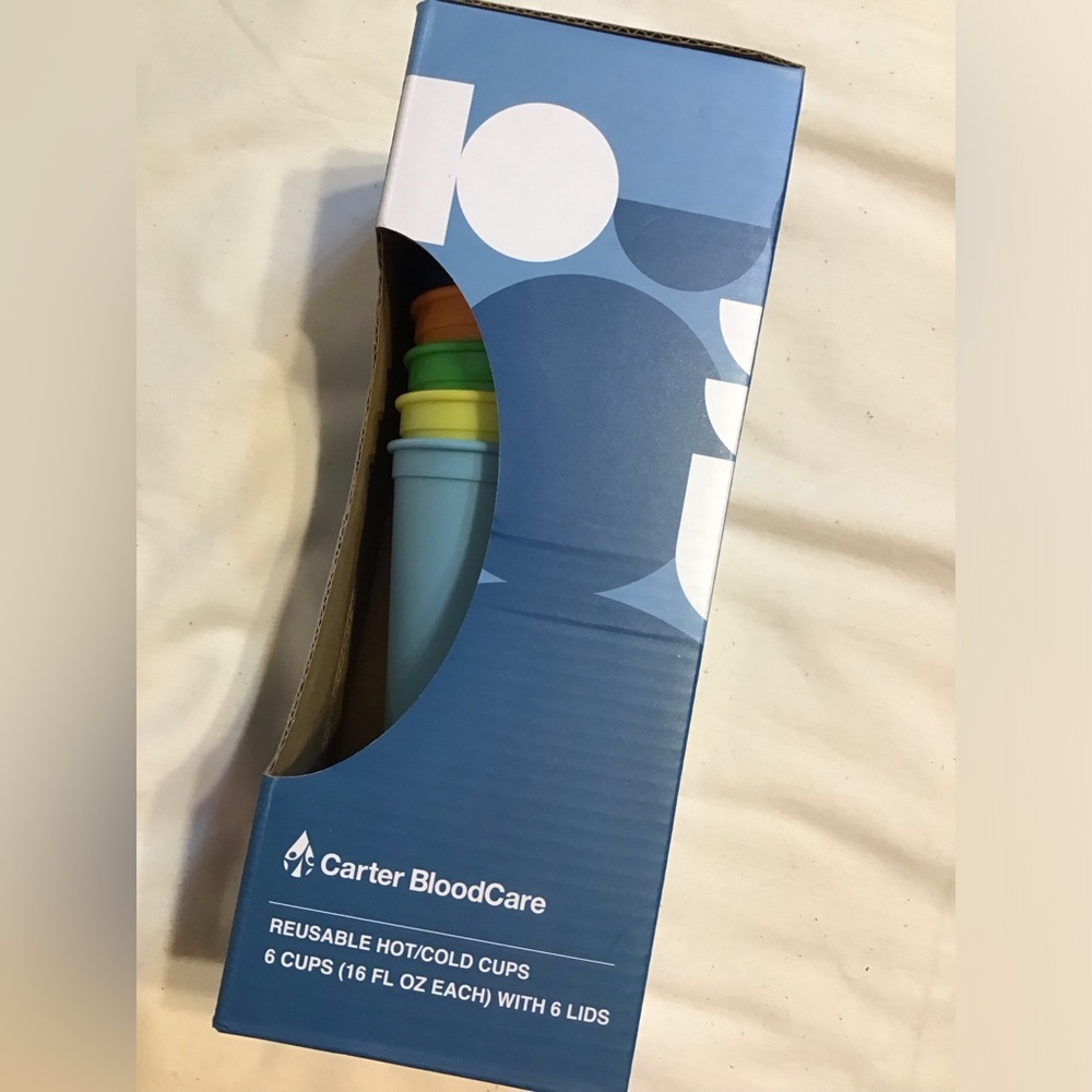 Reusable hot/cold cups with lids